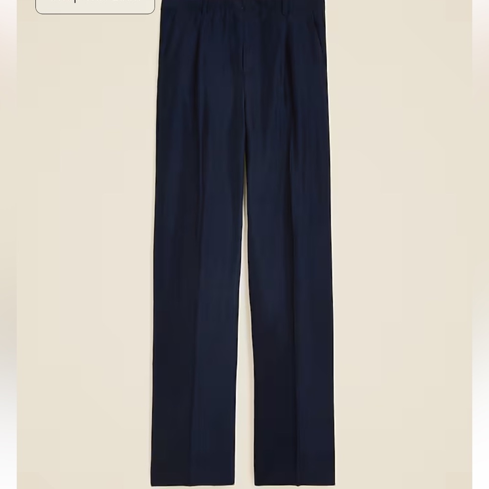 J.Crew Tall Essential wide-leg pant in textured satin (12T) - Picture 4 of 10